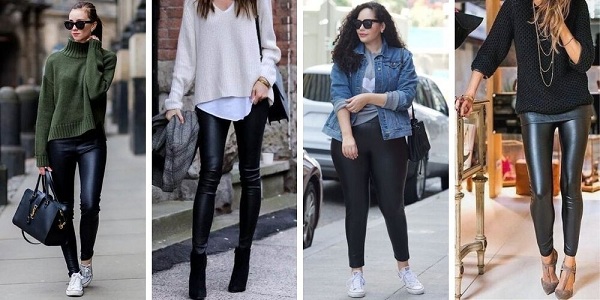 What to wear with leather leggings