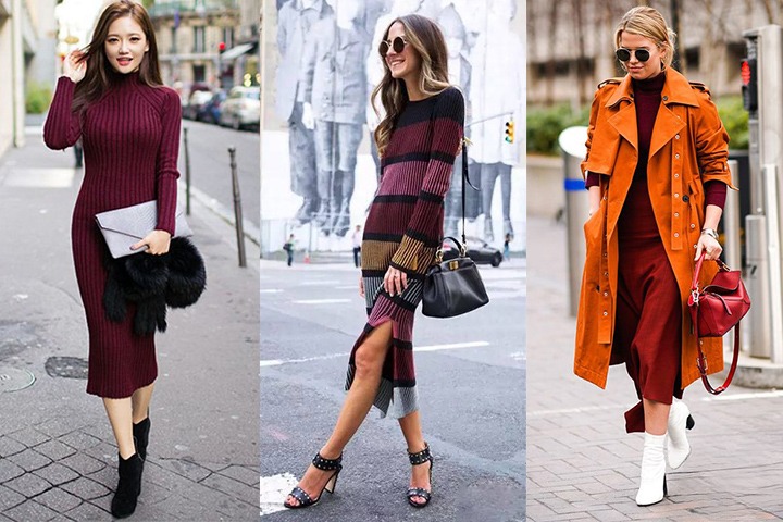 How to accessorize a burgundy dress
