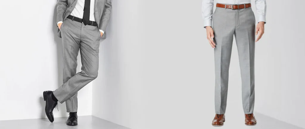 What Colour compliments a grey suit