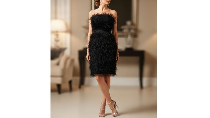 How to Style a Feather Dress for Evening Parties