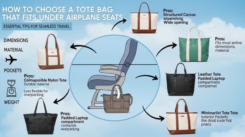 How to Choose a Tote Bag That Fits Under Airplane Seats