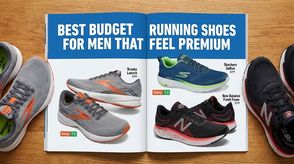 best budget running shoes men for daily training comfort